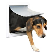 TRIXIE PET PRODUCTS TRIXIE Pet Products 3878 2-Way Locking Dog Door; Small - Medium Dogs; White 3878